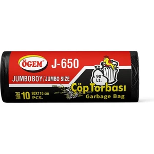 Toptan Çöp Torbası Jumbo Boy  80X110 cm - J650 (1 Koli, 20 Adet)