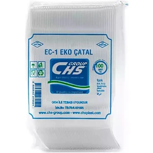Ekonomik Plastik Çatal Şeffaf 100'LÜ