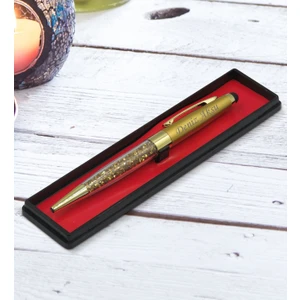 Bk Gift Kişiye Özel Isimli Gold Taşlı Touchpen Metal Tükenmez Kalem, Yeni Iş Hediyesi, Ofis Hediyesi