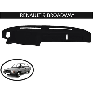 Lee Willson Renault Broadway 9 Modellerine Uygun Torpido Koruma Halısı Siyah Kenar Renk Siyah
