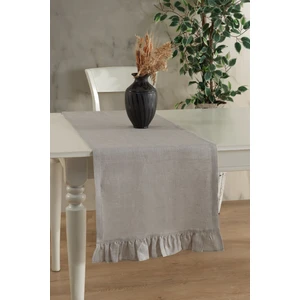 Ödel Home Keten Fırfırlı Runner / Sunum / Servis Örtüsü