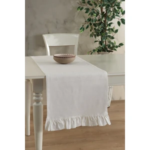 Ödel Home Keten Fırfırlı Runner / Sunum / Servis Örtüsü