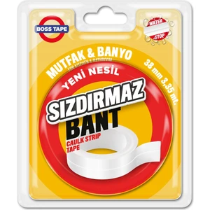 Boss Tape Küvet Lavabo Duşakabin Sızdırmaz Bant EN:38MM BOY:3,35MT
