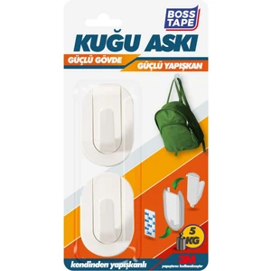 Boss Tape Kuğu Askı Geçmeli Gövde Çok Kuvvetli Yapışkan