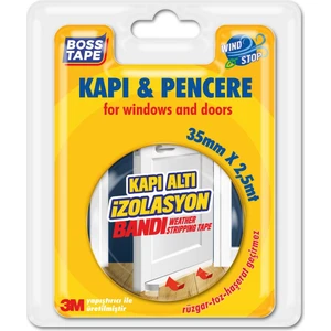 Boss Tape Kapı Altı Rüzgar Böcek Toz Soğuk Önleyici Yalıtım Bandı En:35mm Boy:2,5m 3M Marka Yapıştırıcı