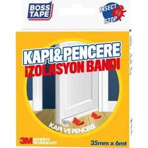 Boss Tape Şeffaf Kapı Altı Rüzgar Böcek Toz Soğuk Önleyici En:35mm Boy:6mt