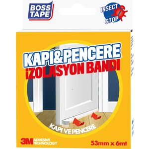 Boss Tape Şeffaf Kapı Altı Rüzgar Böcek Toz Soğuk Önleyici En:53mm Boy:6mt