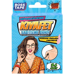 Boss Tape 24'lü Kıyafet Sabitleme Bandı Dekolte Elbise Gelinlik Straplez Sabitleyici