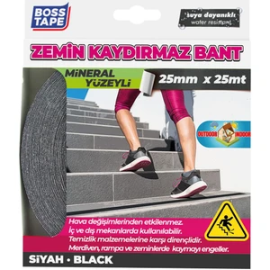 Boss Tape Zemin Merdiven Kaydırmaz Zımpara Bant 25MMX25MT