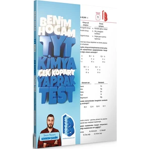 Benim Hocam Yayınları TYT 2023 Kimya Çek Kopar Yaprak Test