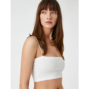 Crop Atlet Kare Yaka Ince Askılı