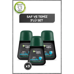 Garnier 3'lü Men Saf ve Temiz Roll-On Seti