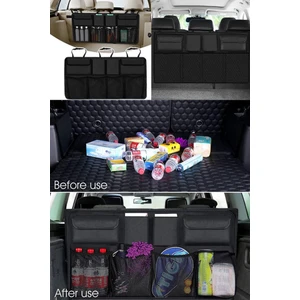 Ankaflex Araç Bagaj Organizer Bagaj Toplayıcı Araba Bagaj Organizer Siyah Araba/araç Bagaj Toplayıcı 8 Cepli