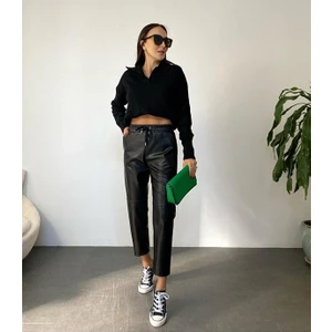 Orzuqlıfe Kadın Deri Pantolon