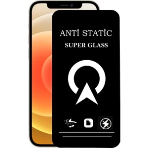Kzy Apple iPhone 12 Tam Kaplayan Anti Statik Çizilmez Safir Ekran Koruyucu Cam