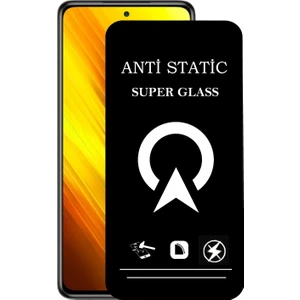 Kzy Xiaomi Poco X3 Tam Kaplayan Anti Statik Çizilmez Safir Ekran Koruyucu Cam