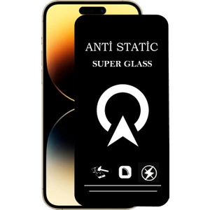 Kzy Apple iPhone 14 Pro Tam Kaplayan Anti Statik Çizilmez Safir Ekran Koruyucu Cam