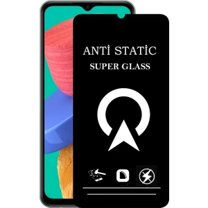 Kzy Samsung Galaxy M33 Tam Kaplayan Anti Statik Çizilmez Safir Ekran Koruyucu Cam