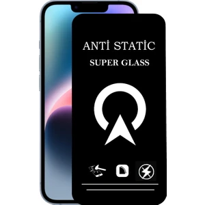 Kzy Apple iPhone 14 Plus Tam Kaplayan Anti Statik Çizilmez Safir Ekran Koruyucu Cam