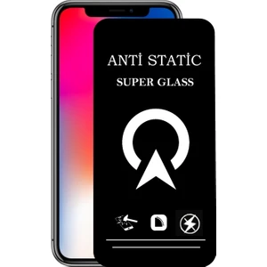 Kzy Apple iPhone x Tam Kaplayan Anti Statik Çizilmez Safir Ekran Koruyucu Cam