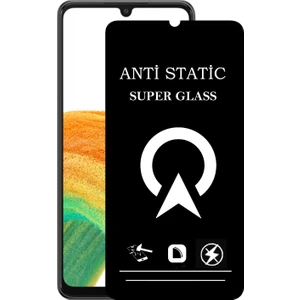 Kzy Samsung Galaxy A33 Tam Kaplayan Anti Statik Çizilmez Safir Ekran Koruyucu Cam