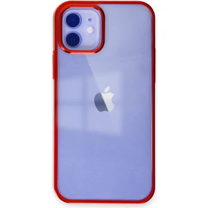 iPhone 12 Kılıf Element Silikon - Kırmızı
