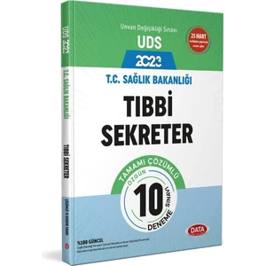 Data Yayınları T.C. Sağlık Bakanlığı Unvan Değişikliği Sınavı Tıbbi Sekreter Tamamı Çözümlü 10 Deneme Sınavı