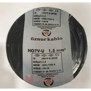 Nya Kablo Öznur 1,5 Luk Siyah