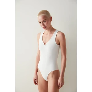 Tel Yaka Detaylı Bodysuit