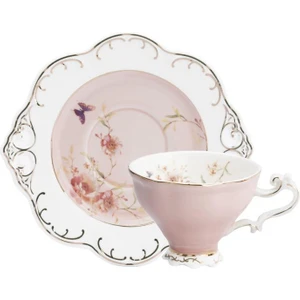 Çırpan Ev Flower Pembe Tek Kişilik Türk Kahvesi Fincanı