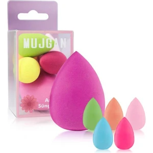 5 Mini + 1 Orta Boy Makyaj Sünger Seti Pembe Renk