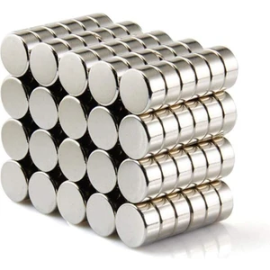 Dünya Magnet 10 Adet 6mm x 2mm Yuvarlak Güçlü Neodyum Mıknatıs Magnet