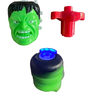 Müzikli ve Işıklı Hulk Karakterli Topaç Oyuncak - Haylaz Topaç