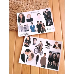 EyER Shoping Alacakaranlık Twilight Serisi Etiket Sticker