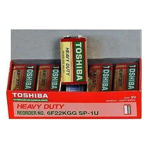 10 Adet 9 Volt Yassı Pil