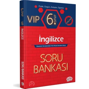 Editör Yayınları 6. Sınıf Vıp Ingilizce Soru Bankası 2023