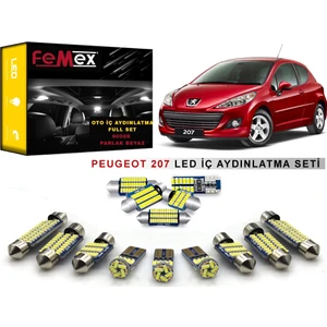 Peugeot 207 LED Iç Aydınlatma Ampul Seti Femex Parlak Beyaz