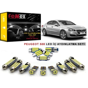 Peugeot 508 LED Iç Aydınlatma Ampul Seti Parlak Beyaz