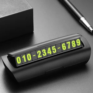 Gizli Aydınlık Araba Telefon Numarası Plaka Geçici Park Iç Araba Aksesuarı (Yurt Dışından)