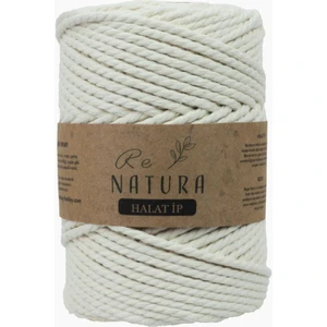 3 mm Ekru 500G Halat Makrome Ipi