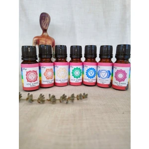 Buhurdanlık Kokusu 7 Çakra Saf Aromaterapi Uçucu Yağ Karışımı Meditasyon Yoga Bitkisel Esansansiyel Yağ 10ML 7 Adet