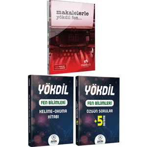 2023 Makalelerle YÖKDİL Fen + Akın Dil Fen Bilimleri Kelime Okuma Kitabı + Akın Fen 5 Deneme