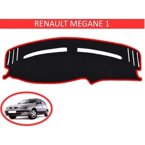 Lee Willson Renault Megane 1 Modellerine Uygun Torpido Koruma Halısı Siyah Kenar Renk Kırmızı