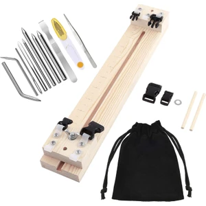 Şemsiye Ipi Zanaat Için Paracord Bağlayan Ahşap Çerçeve Bilezik Üreticisi 11 Adet (Yurt Dışından)