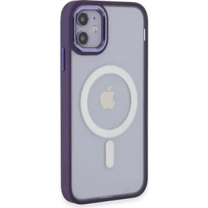 Apple iPhone 11 Kılıf Room Magneticsafe Silikon - Derin Mor