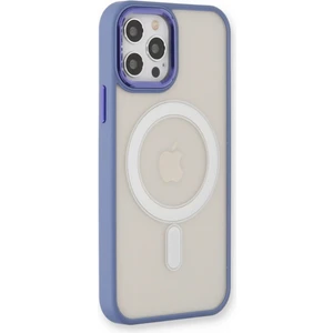 Apple iPhone 12 Pro Max Kılıf Room Magneticsafe Silikon - Sierra Blue