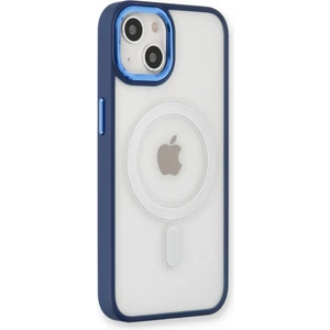 Apple iPhone 13 Kılıf Room Magneticsafe Silikon - Lacivert
