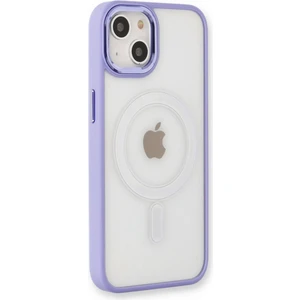 Apple iPhone 13 Kılıf Room Magneticsafe Silikon - Lila