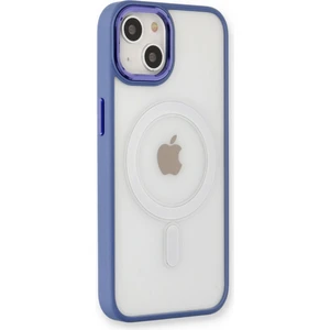 Apple iPhone 13 Kılıf Room Magneticsafe Silikon - Sierra Blue