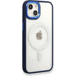 Happycase iPhone 14 Pro Max Kılıf Room Magneticsafe Silikon - Lacivert
